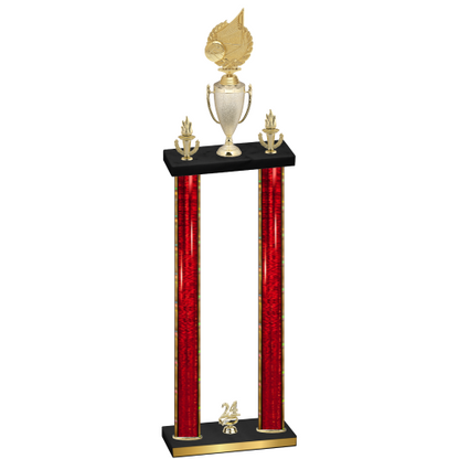 Double Red Glacier Year Volleyball Trophy