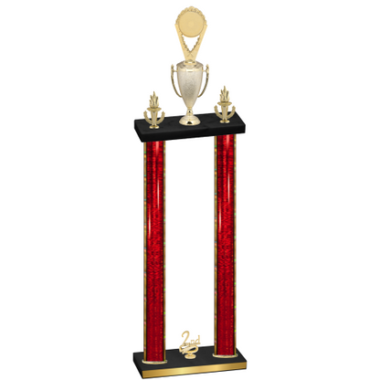 Double Red Glacier Second Place Insert Trophy