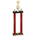 Double Red Glacier Fourth Place Insert Trophy