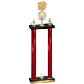 Double Red Glacier Second Place Cheerleading Trophy