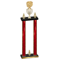 Double Red Glacier Victory Cheerleading Trophy