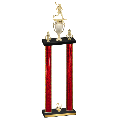 Double Red Glacier Second Place Lacrosse Trophy