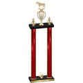 Double Red Glacier First Place Horses Trophy