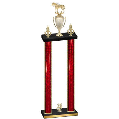 Double Red Glacier Year Horses Trophy