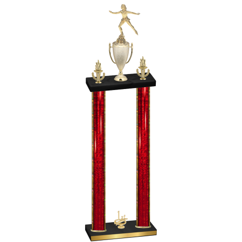 Double Red Glacier First Place Skater Trophy