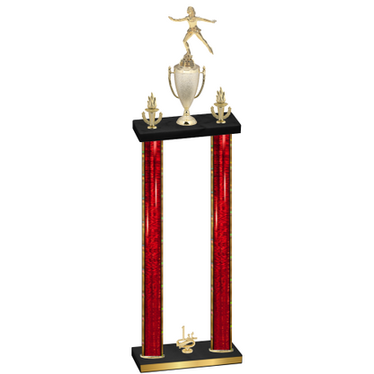 Double Red Glacier First Place Skater Trophy