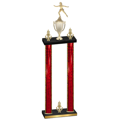 Double Red Glacier Victory Skater Trophy