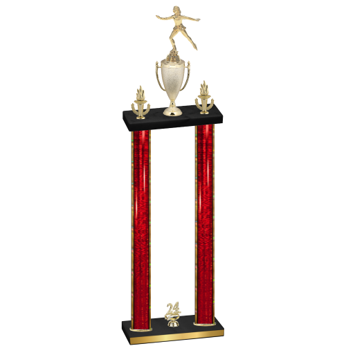 Double Red Glacier Year Skater Trophy