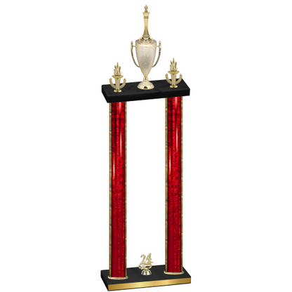 Double Red Glacier Year Chess Trophy