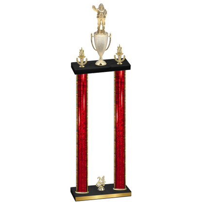 Double Red Glacier Year Holiday Trophy
