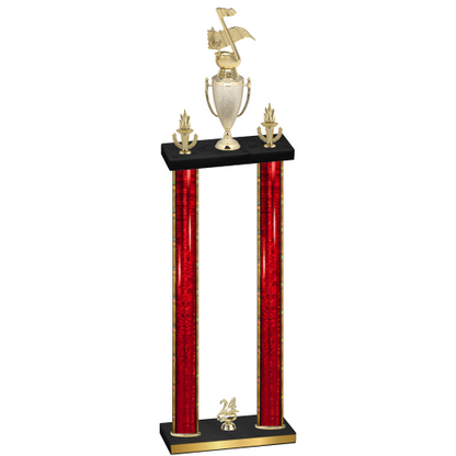 Double Red Glacier Year Music Trophy