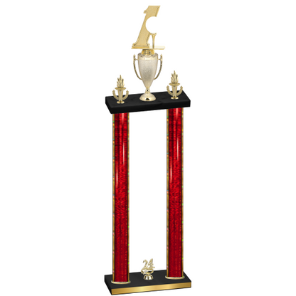 Double Red Glacier Year Golf Trophy