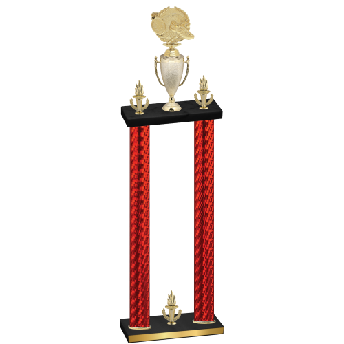 Double Red Carbon Fiber Victory Running Trophy