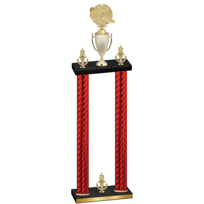 Double Red Carbon Fiber Victory Running Trophy