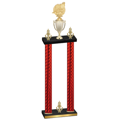 Double Red Carbon Fiber Victory Swimming Trophy