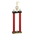 Double Red Carbon Fiber Year Archery Trophy