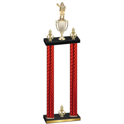 Double Red Carbon Fiber Victory Holiday Trophy