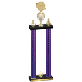 Double Purple Carbon Fiber Second Place Running Trophy