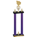 Double Purple Carbon Fiber Victory Tennis Trophy