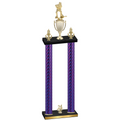 Double Purple Carbon Fiber Year Hockey Trophy