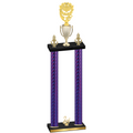 Double Purple Carbon Fiber Second Place Pickleball Trophy