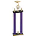 Double Purple Carbon Fiber Year Cars Trophy
