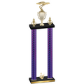 Double Purple Carbon Fiber Second Place Cars Trophy