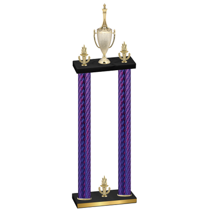 Double Purple Carbon Fiber Victory Chess Trophy