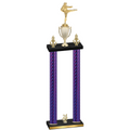 Double Purple Carbon Fiber Year Karate Trophy