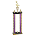 Double Purple Glacier Year Football Trophy