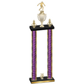 Double Purple Glacier Year Soccer Trophy