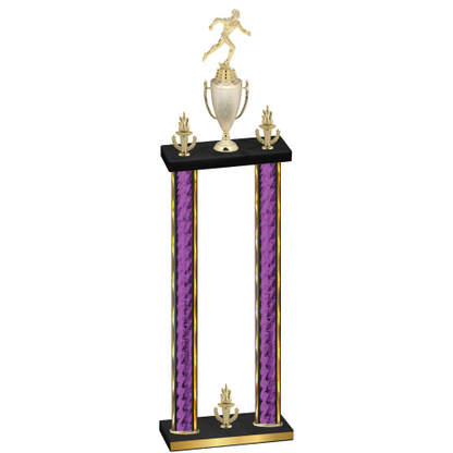 Double Purple Glacier Victory Running Trophy
