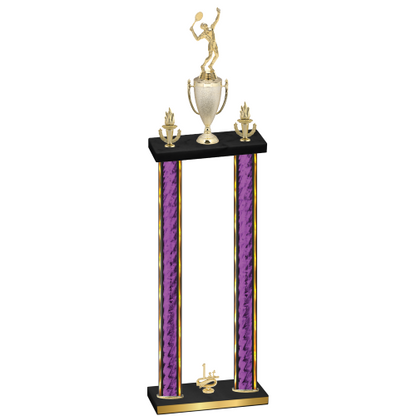 Double Purple Glacier First Place Tennis Trophy