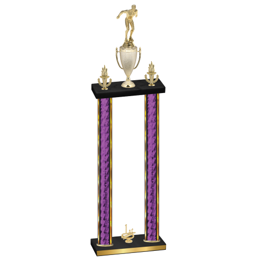 Double Purple Glacier First Place Swimming Trophy