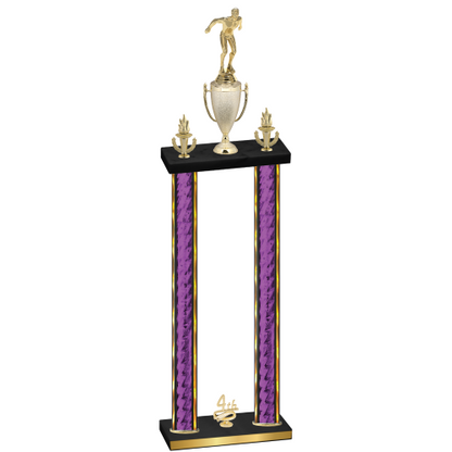 Double Purple Glacier Fourth Place Swimming Trophy