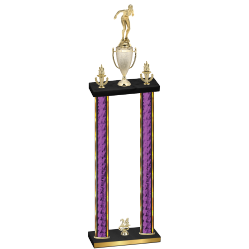 Double Purple Glacier Year Tennis Trophy