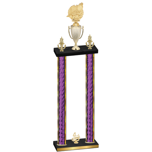 Double Purple Glacier Fourth Place Swimming Trophy