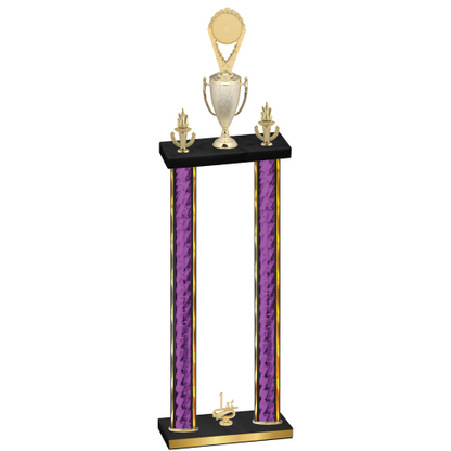 Double Purple Glacier First Place Insert Trophy