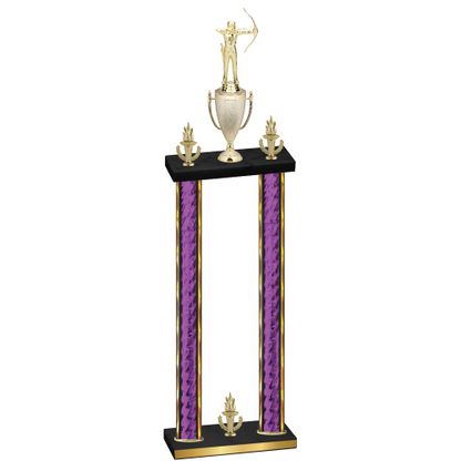 Double Purple Glacier Victory Archery Trophy