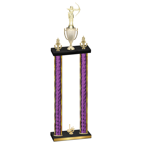 Double Purple Glacier First Place Archery Trophy