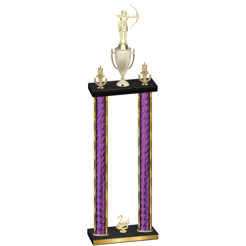 Double Purple Glacier Second Place Archery Trophy
