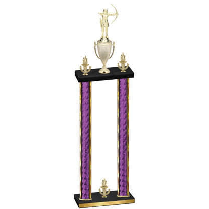 Double Purple Glacier Victory Archery Trophy