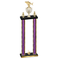 Double Purple Glacier First Place Fishing Trophy