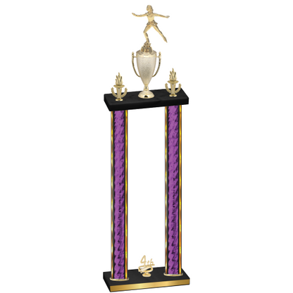 Double Purple Glacier Fourth Place Skater Trophy