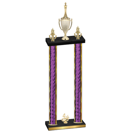 Double Purple Glacier Fourth Place Chess Trophy