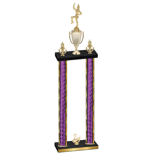 Double Purple Glacier Second Place Majorette Trophy
