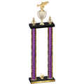 Double Purple Glacier First Place Fishing Trophy