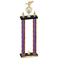Double Purple Glacier Fourth Place Fishing Trophy