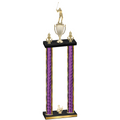 Double Purple Glacier Third Place Golf Trophy