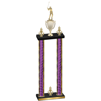 Double Purple Glacier Victory Golf Trophy